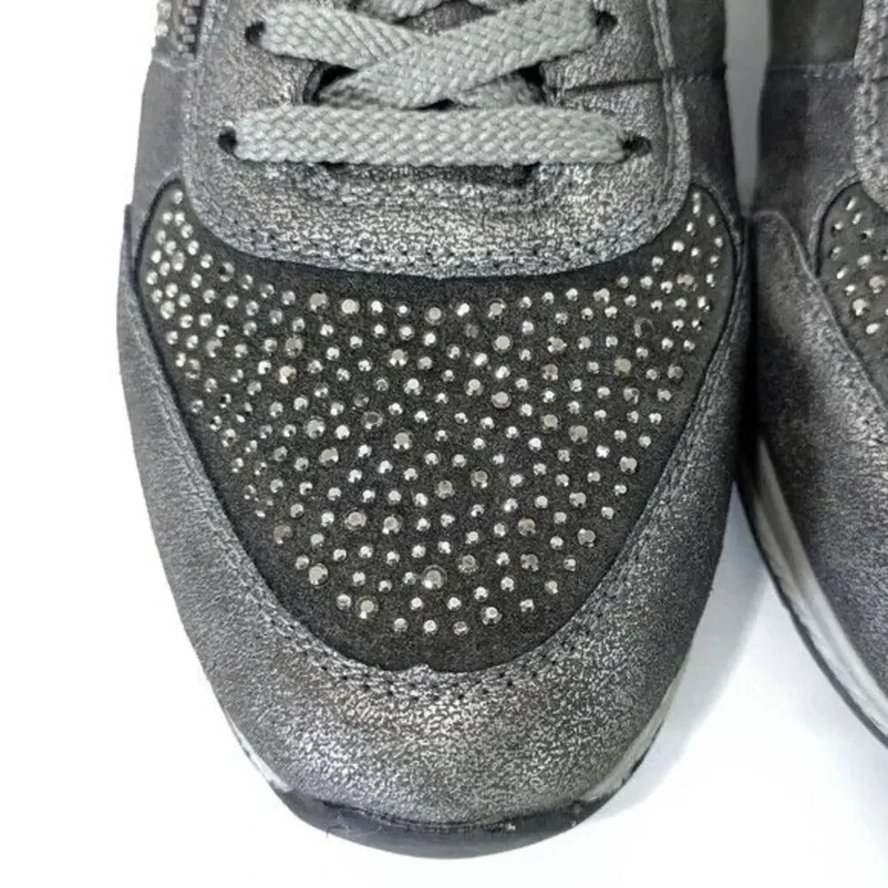 Remonte Soft Rhinestone Metallic Soraya Sneakers - Size EU 37 / US 6 - 6.5 Women